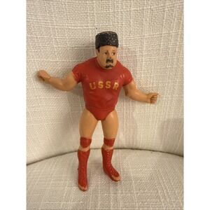 VTG 80s LJN WWF Bendies Nikolai Volkoff Wrestling Figure 1985 WWE Superstars 4.5